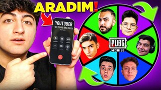 ÇARKI ÇEVİR... ÇIKAN YOUTUBERI ARA ve SÖYLEDİĞİ UC MİKTARINI HESABINA YÜKLE! (BATTIM!) | PUBG Mobile