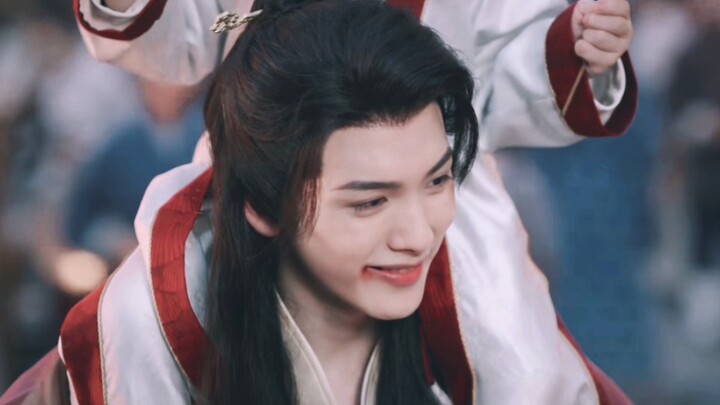 Red really suits him.