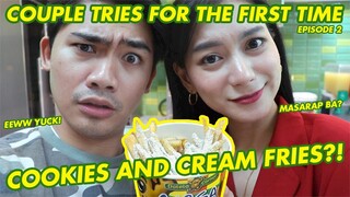 COOKIES AND CREAM FRIES SA POTATO CORNER? | COUPLE TRIES FOR THE FIRST TIME | WE DUET