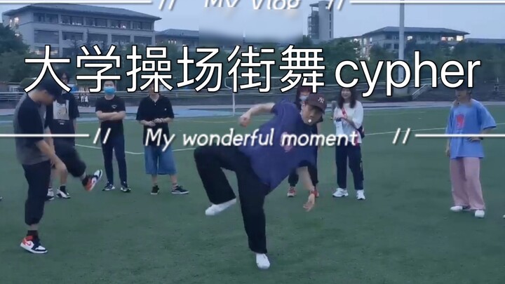 Chongqing University Street Dance Club's cypher on the rainy playground!
