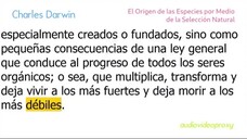 Charles Darwin - El Origen de las Especies por Medio de la Selección Natural 4/5