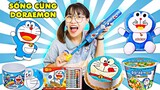 Thử Thách Chỉ Ăn Đồ Ăn Doraemon Và Troll Anh Gấu Đỏ Của Hà Sam