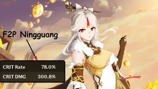 F2P Ningguang dmg showcase