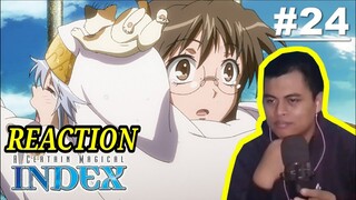 Toaru Majutsu No Index S1 24 Reaction (Indonesia)(Reaksi) Bongol Pika