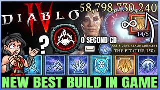 Diablo 4 - New Best BILLION DAMAGE IMMORTAL Teleport Sorcerer Build - OP Combo - Skills Gear Guide!