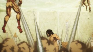 Eren usa sus nuevos poderes VS Reiner y Porco | Shingeki no Kyojin Final Season Part 2 HD