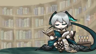 【明日方舟/霍尔海雅/手书】←⚡音律蛇蛇敲打杯⚡→