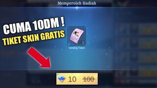 BURUAN LOGIN ! CUMA 10 DIAMOND DAPET TIKET UNTUK AMBIL SKIN GRATIS !!