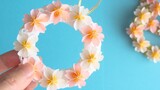 Handmade|Tutorial|Cherry blossom wreath making