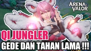 BUILD QI JUNGLER TERSAKIT !!! DAMAGE NYA BERASA 2× LIPAT !!! - ARENA OF VALOR