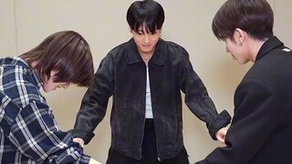 BTS's youngest member shows off his cuteness with his junior members