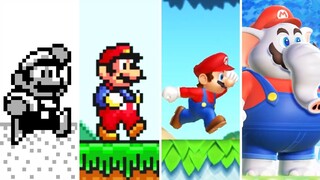 Super Mario Games - Evolution of 2D Mario Bros. Games (1983 - 2023)