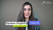 Spoken English course by Aleena Rais - Class 18