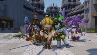 Saya memulihkan Genshin Impact Traveler Solo di MC! ? mod bengkel busana minecraft!