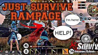 JUST SURVIVE, RAMPAGE1 - PART 1 LAST DAY RULES SURVIVAL | LAST ISLAND OF SURVIVAL