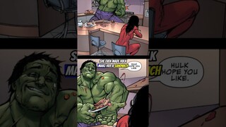 Hulk Transforms into a SIMP For this Woman😍| #hulk #marvel #comics #marvelcomics #shehulk #redhulk