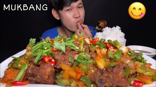 MUKBANG FRIED PORK WITH VEGETABLES | MukBang Eating Show