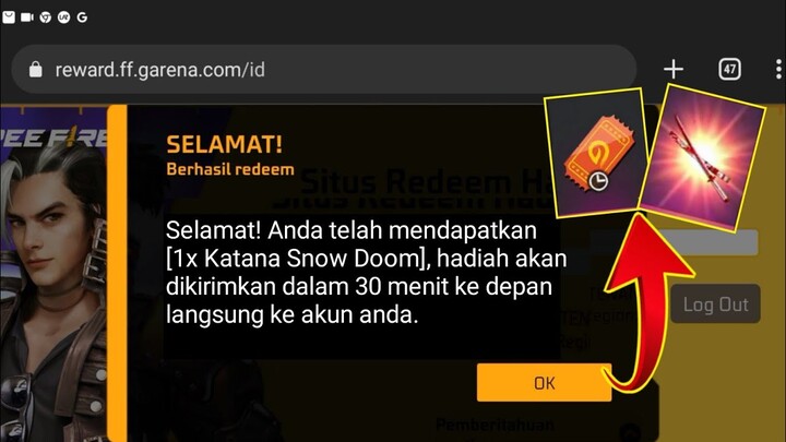 KODE REDEEM FREE FIRE TERBARU 15 OKTOBER 2022 HARI INI