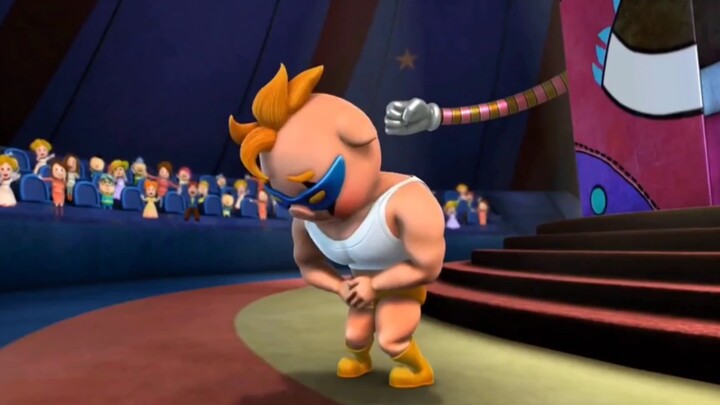 Imitating "Green Lemon Animation City" Superman was forced to show his chicken feet