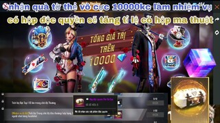 Free fire| nhận quà từ thẻ vô cực mới,  bất ngờ làm nhiệm vụ có hộp độc quyền mở hộp ma thuật