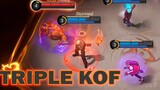 Triple KOF SKIN Mobile Legends Funny Gameplay