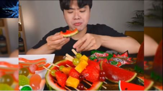 Mukbang hoa quả tươi và thạch hoa quả #anngon