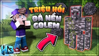 H3 Triệu Hồi Golem ĐÁ NỀN Cực Mạnh!! THỬ THÁCH Tiêu Diệt Bedrock Golem | #2 (Minecraft Mod)