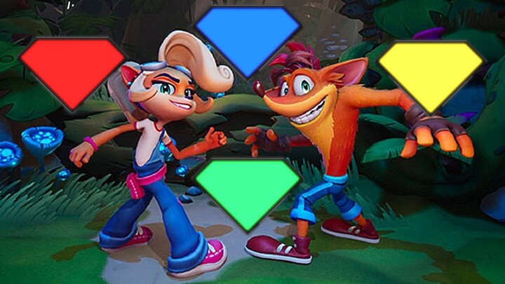 CRASH BANDICOOT 4 IT'S ABOUT TIME | ALL COLOR GEMS