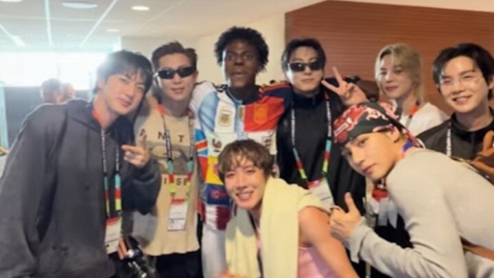 IShowSpeed Meets BTS at the World Cup Final!