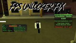 FPS Unlocker fix