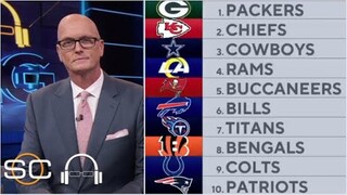 ESPN breaks down NFL Week 17 Power Rankings: 1. Packers 2. Chiefs 3. Cowboys 4. Rams 5. Bucs