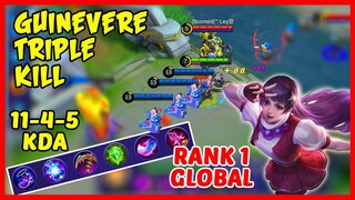 Tower Diving Guinevere Gets a Triple Kill! Top 1 Guinevere by Doremi - MLBB
