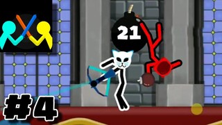 Supreme Duelist Stickman Gameplay Part 4 -  Crossbow Pro Plays VS Level 9 AI