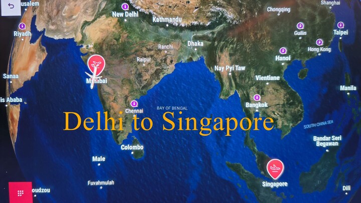 Day 0 : Delhi to Singapore via Mumbai | Air India Journey + Adani Lounge Experience