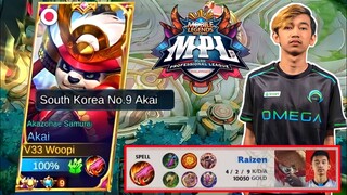 I TRY MPL JUNGLE AKAI BUILD! (NEW META JUNGLE) | AKAI TOP 1 GLOBAL | MLBB