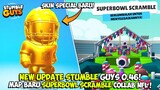 NEW UPDATE STUMBLE GUYS 0.46! MAP BARU SUPERBOWL SCRAMBLE & 15 SKIN BARU NFL COLLAB! - Stumble Guys