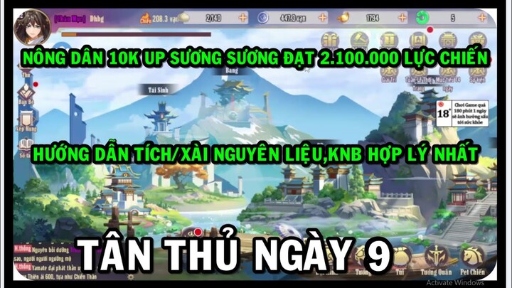 Huyễn Tưởng Tam Quốc Funtap - NGÀY 9 : HƯỚNG DẪN XÀI/TÍCH NGUYÊN LIỆU , KNB HỢP LÝ NHẤT