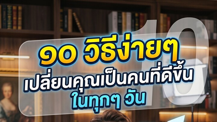 10 วิธีง่ายๆ เปลี่ยนคุณเป็นคนที่ดีขึ้นในทุกๆ วัน!