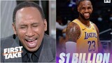 FIRST TAKE | Stephen A [BREAKING] LeBron James The 1st active NBA athlete to become a BILLIONAIRE