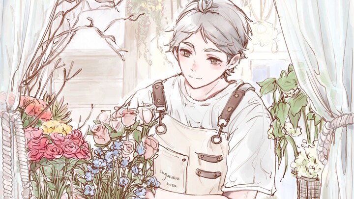 [Takashi Sugawara |. จิตรกรรม] "การปลูกดอกไม้ก็เหมือนกับการให้ความรู้แก่ผู้คน"