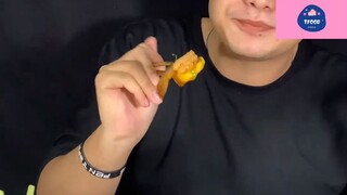 Mukbang tôm sốt thái siêu cay phần 6 #anngon
