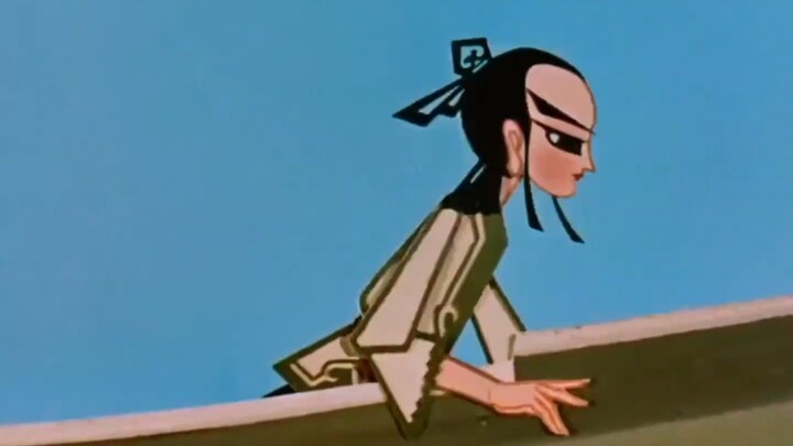 A man casts his net.