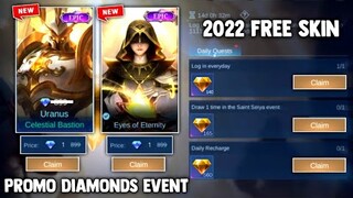 CLAIM TO GET EPIC SKIN FOR 1 DIAMONDS AND PROMO DIAMONDS!FREE SKIN! NEW EVENT 2022 | MOBILE LEGENDS