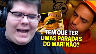 CASIMIRO REAGE: GABA NA HAMBURGUERIA DO ONE PIECE | Cortes do Casimito
