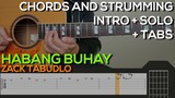 Zack Tabudlo - Habang Buhay Guitar Tutorial [INTRO, SOLO, CHORDS AND STRUMMING + TABS]