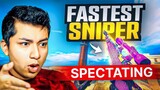 REACTING to FASTEST SNIPER PLAYER IN THE WORLD | Warzone Mobile