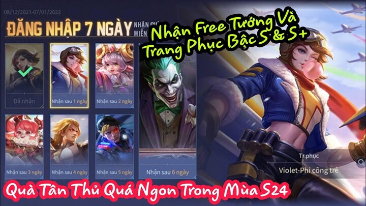 Tạo Acc Liên Quân Mùa S24 Được Tặng Free Tướng & Skin Trang Phục Gì?