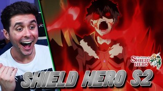 "THE SHIELD HERO RETURNS" The Rising of the Shield Hero Season 2 Episode 1 REACTION!