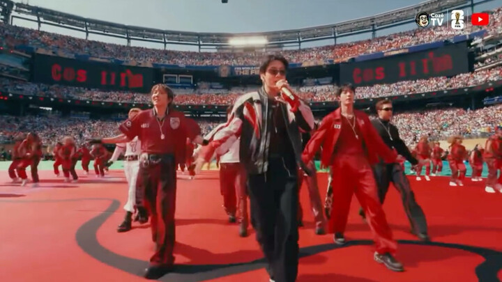 BTS performed “Dynamite” at the Super Bowl halftime show!!