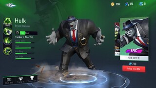 Hulk- Best skin Hulk-Marvel super war- walkthrough-Android-IOS